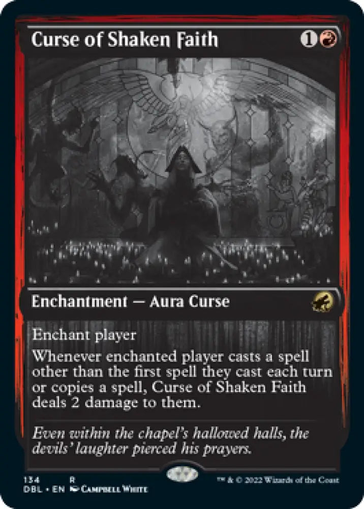 Curse of Shaken Faith [Innistrad: Double Feature] - MTG Single