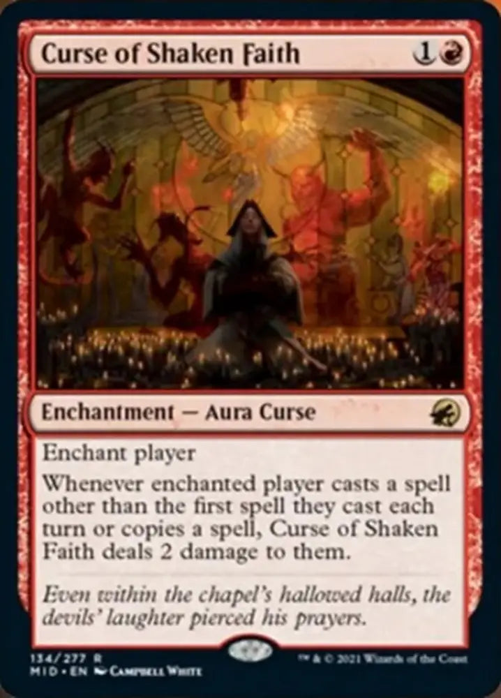 Curse of Shaken Faith [Innistrad: Midnight Hunt] - MTG Single