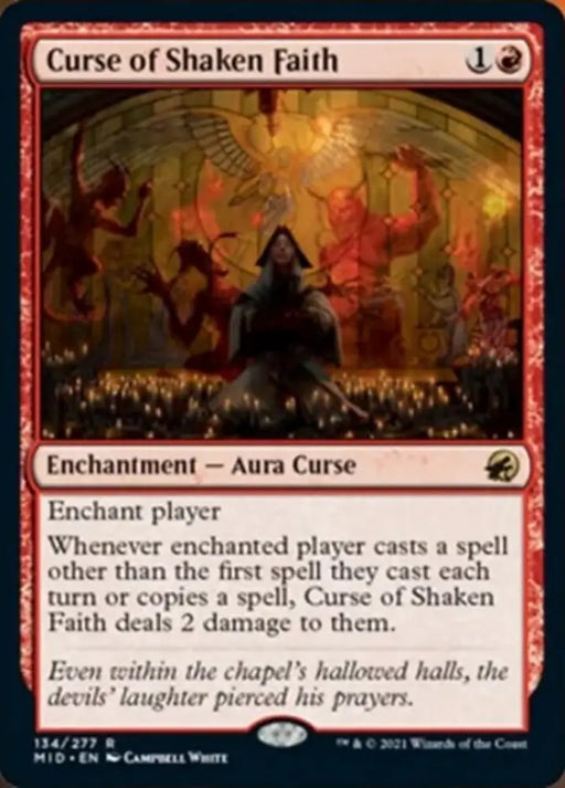 Curse of Shaken Faith [Innistrad: Midnight Hunt] - MTG Single