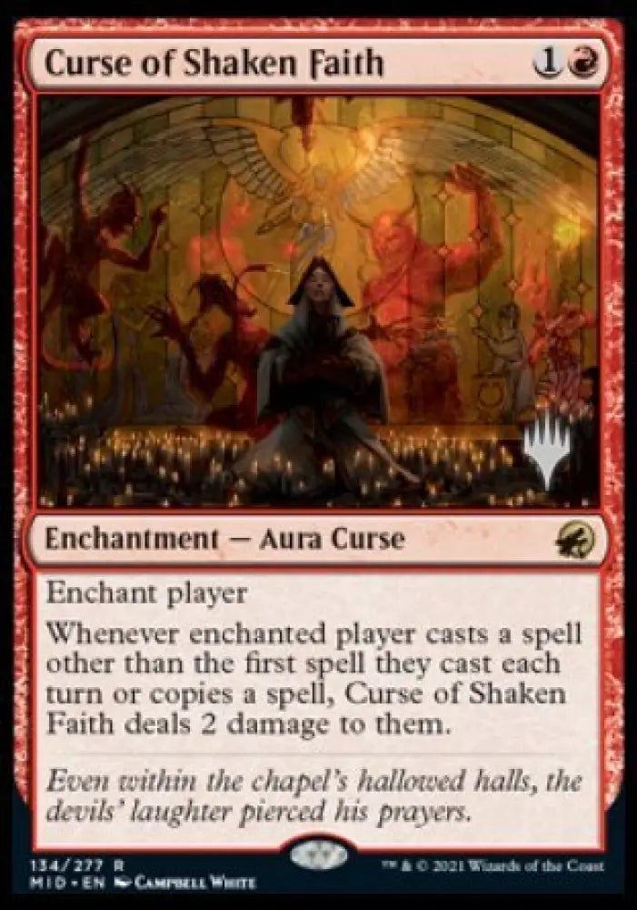 Curse of Shaken Faith (Promo Pack) [Innistrad: Midnight Hunt Promos] - MTG Single