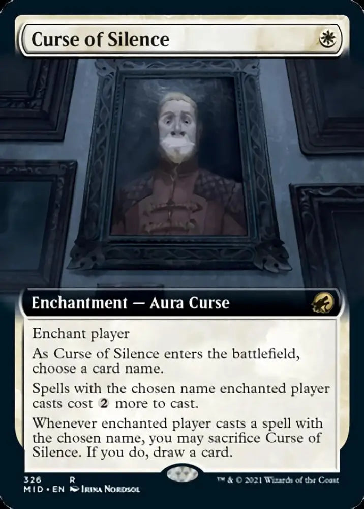 Curse of Silence (Extended Art) [Innistrad: Midnight Hunt] - MTG Single