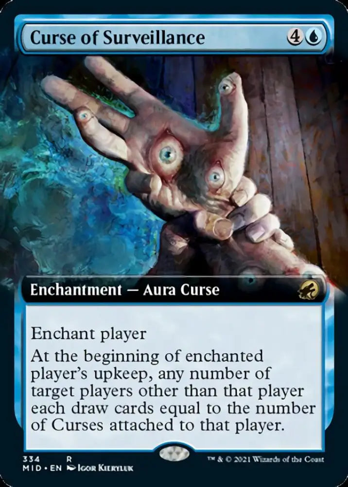 Curse of Surveillance (Extended Art) [Innistrad: Midnight Hunt] - MTG Single