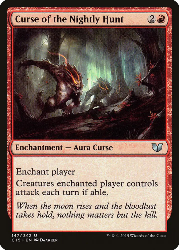 Curse of the Nightly Hunt [Commander 2015] - MTG Single