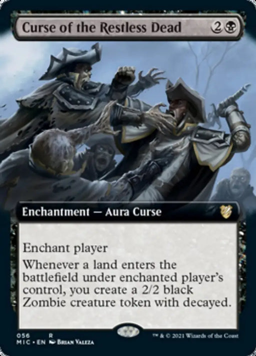 Curse of the Restless Dead (Extended Art) [Innistrad: Midnight Hunt Commander] - MTG Single