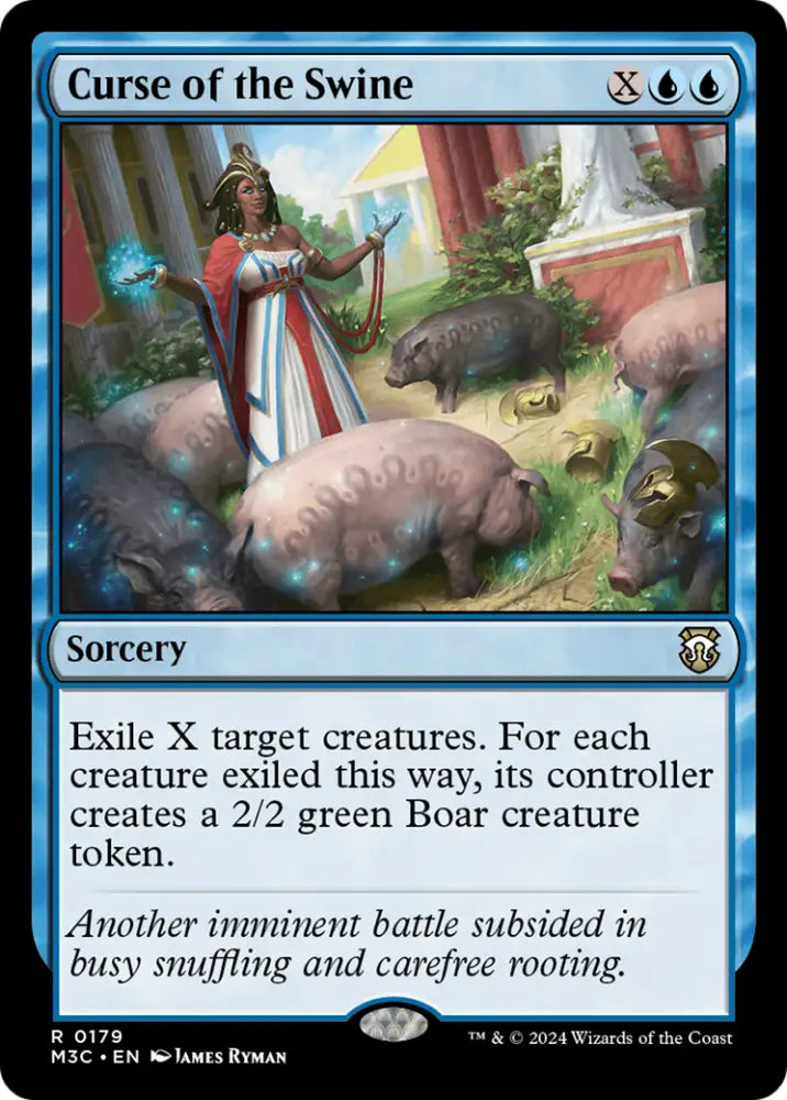 Curse of the Swine (Ripple Foil) [Modern Horizons 3 Commander] - MTG Single