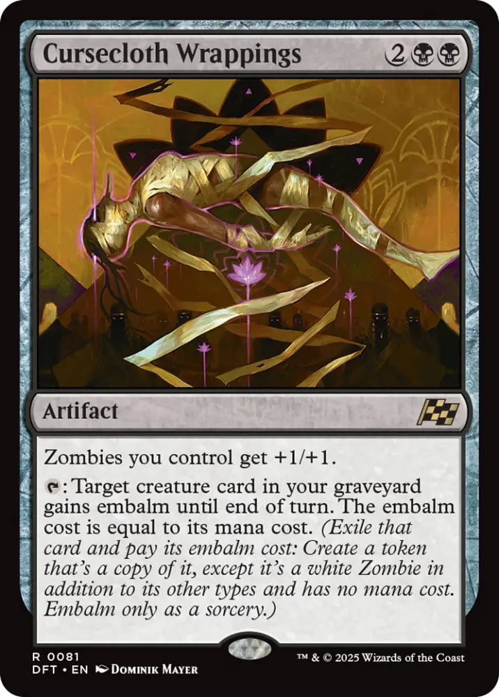 Cursecloth Wrappings [Aetherdrift] - MTG Single