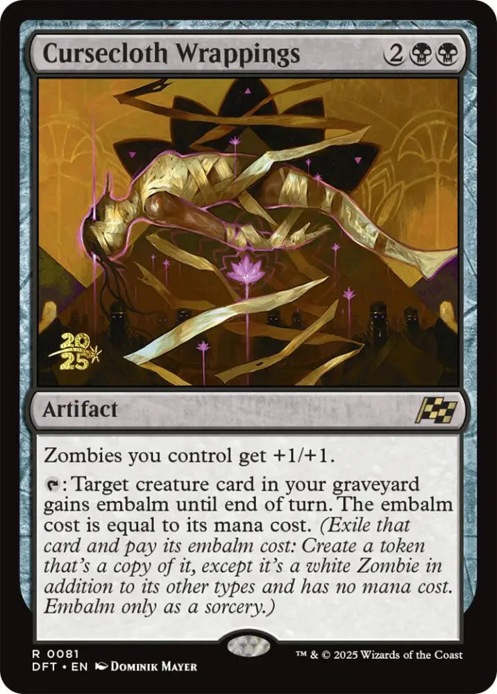 Cursecloth Wrappings [Aetherdrift Prerelease Promos] - MTG Single