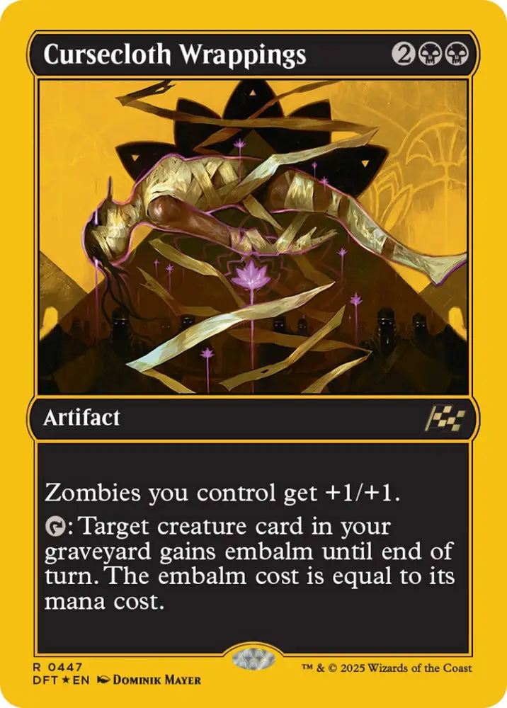 Cursecloth Wrappings (First-Place Foil) [Aetherdrift] - MTG Single