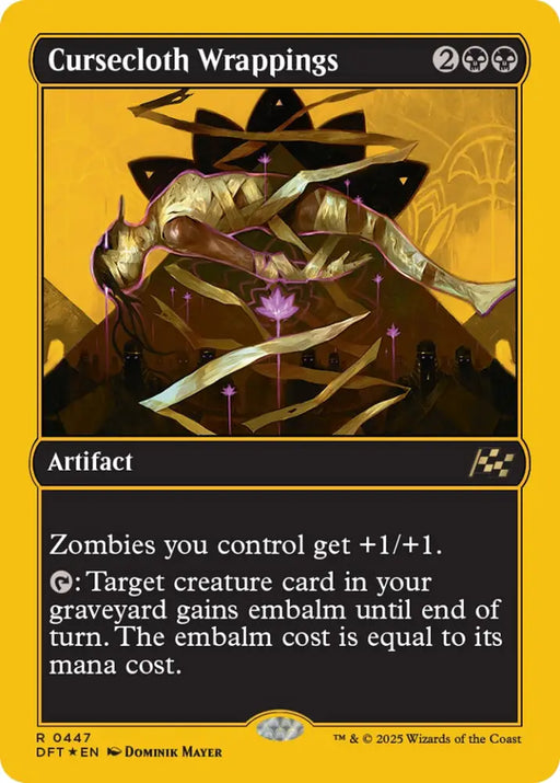 Cursecloth Wrappings (First-Place Foil) [Aetherdrift] - MTG Single