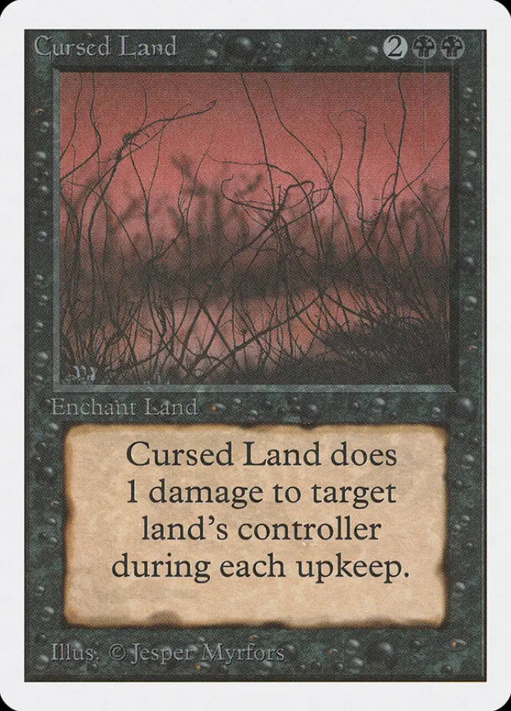 Cursed Land [Unlimited Edition] - MTG Single