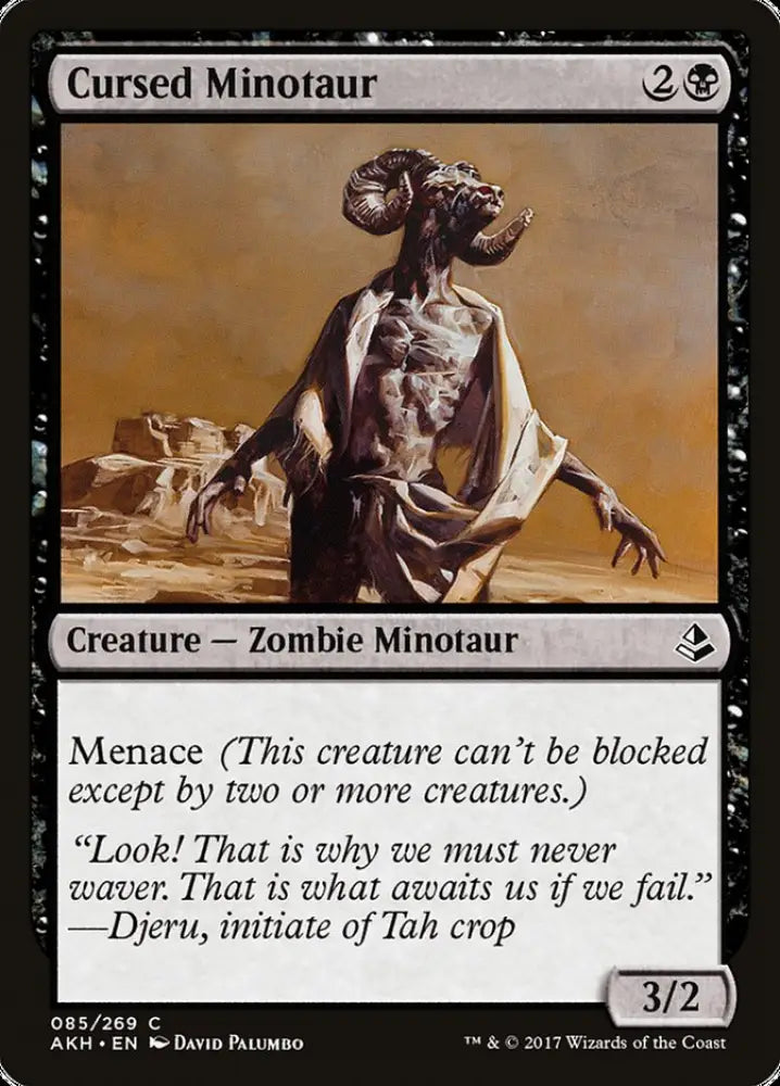 Cursed Minotaur [Amonkhet] - MTG Single