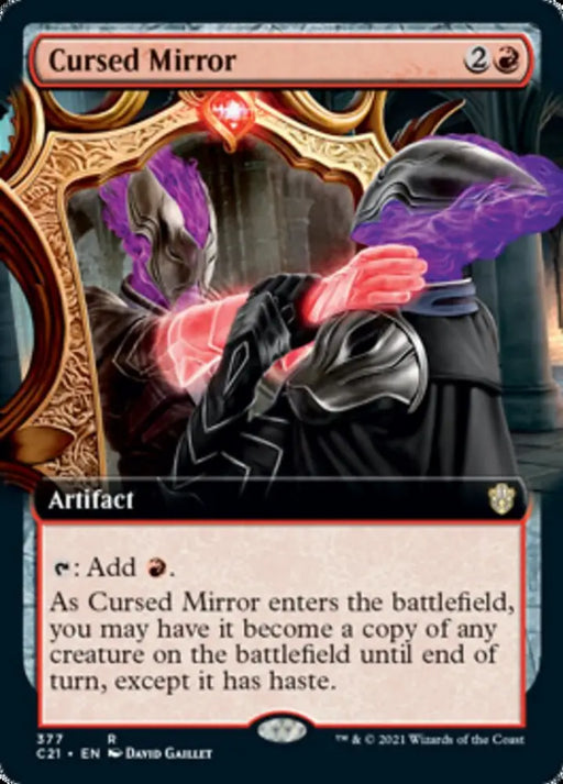 Cursed Mirror (Extended Art) [Commander 2021] - MTG Single