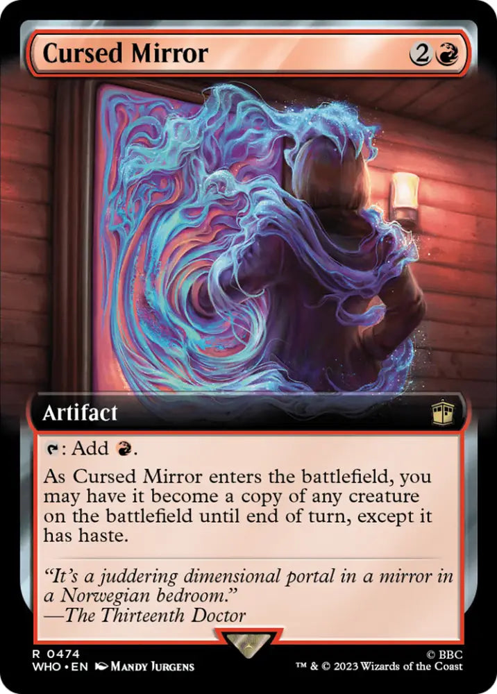Cursed Mirror (Extended Art) [Doctor Who] - MTG Single