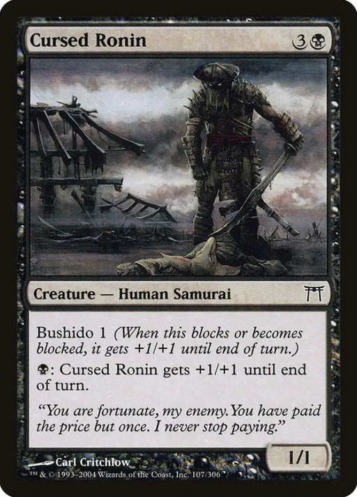 Cursed Ronin [Champions of Kamigawa] - MTG Single