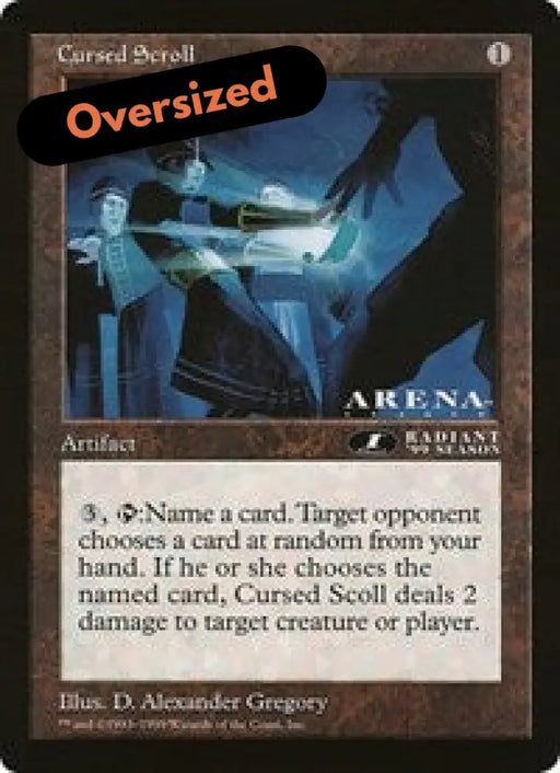 Cursed Scroll (Oversized) [Oversize Cards] - MTG Single