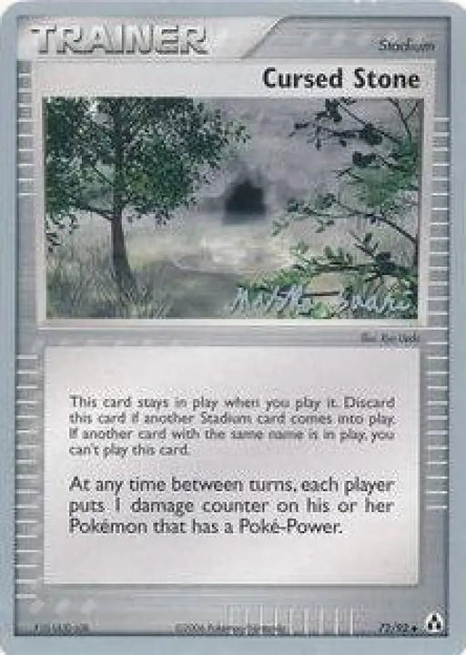 Cursed Stone (72/92) (Suns & Moons - Miska Saari) [World Championships 2006] - Pokemon Single