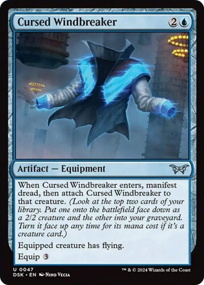 Cursed Windbreaker [Duskmourn: House of Horror] - MTG Single