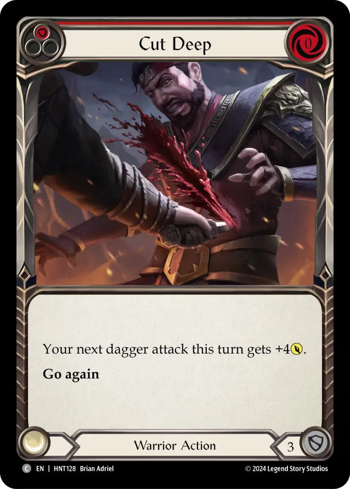 Cut Deep (Red) [The Hunted] Rainbow Foil - Flesh And Blood Single
