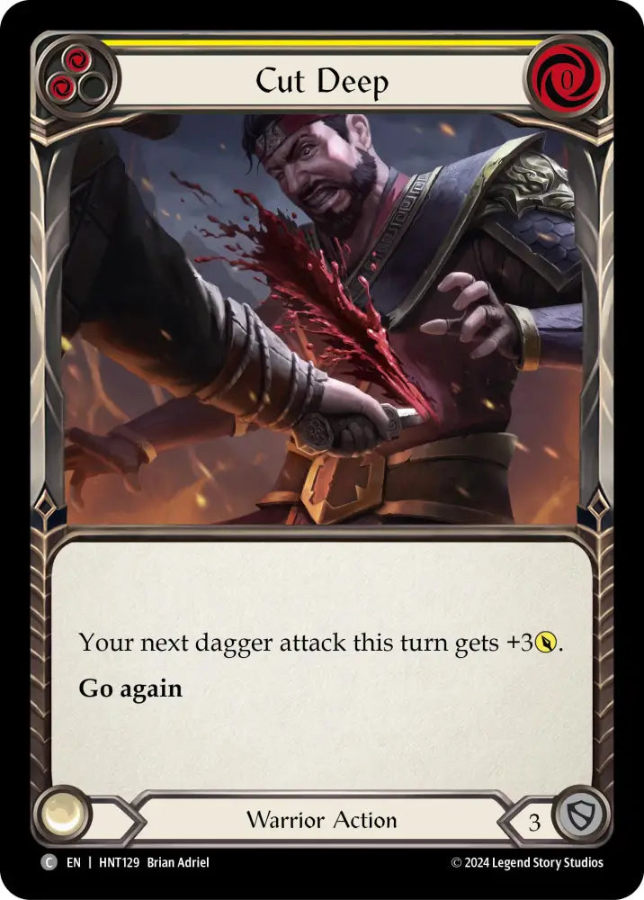 Cut Deep (Yellow) [The Hunted] Rainbow Foil - Flesh And Blood Single