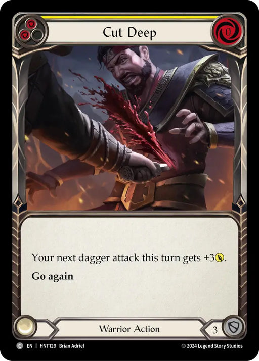 Cut Deep (Yellow) [The Hunted] Rainbow Foil - Flesh And Blood Single