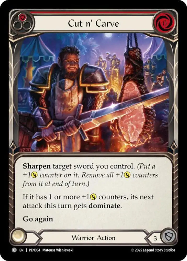 Cut N Carve (Red) (PEN054) [Compendium of Rathe]