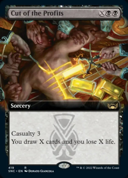 Cut of the Profits (Extended Art) [Streets of New Capenna] - MTG Single
