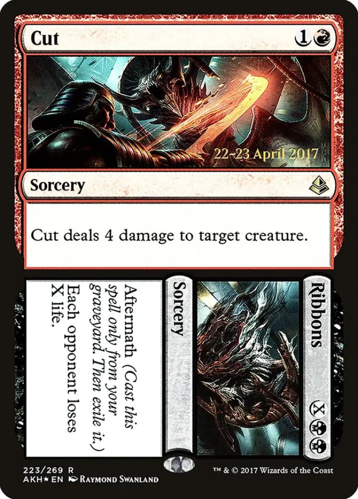 Cut // Ribbons [Amonkhet Prerelease Promos] - MTG Single