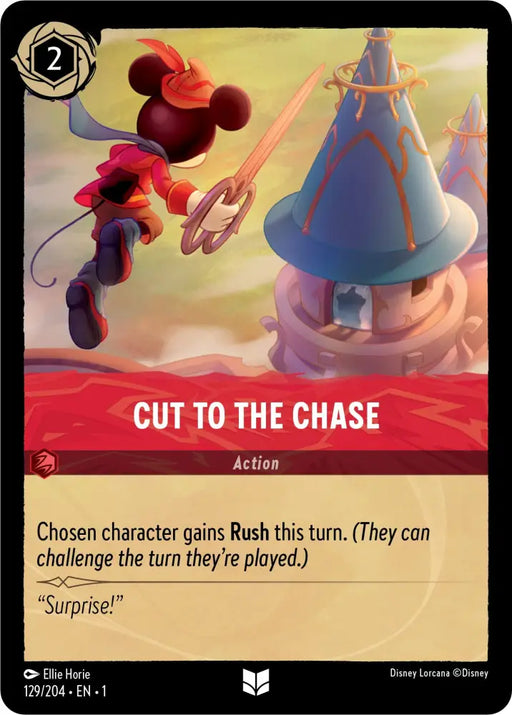 Cut to the Chase (129/204) [The First Chapter] - Lorcana Single
