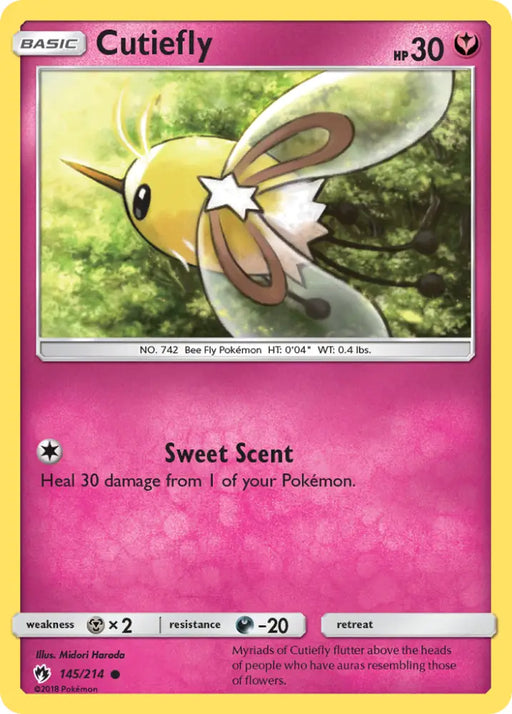 Cutiefly (145/214) [Sun & Moon: Lost Thunder] - Pokemon Single