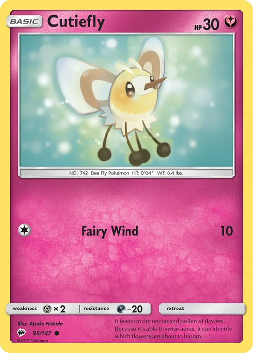 Cutiefly (95/147) [Sun & Moon: Burning Shadows] - Pokemon Single
