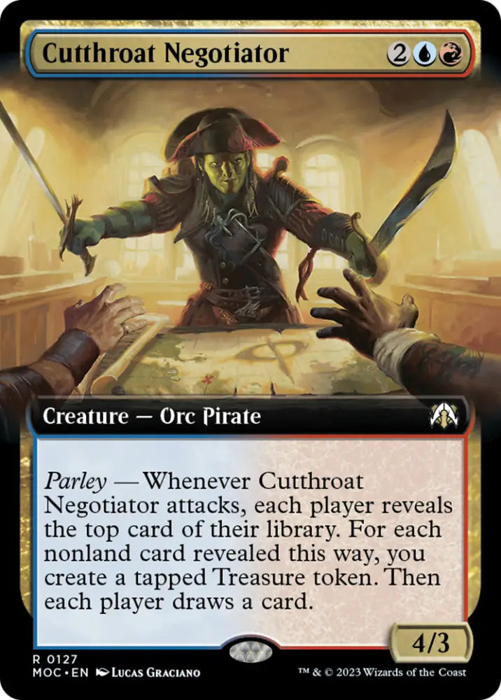 Cutthroat Negotiator (Extended Art) [March of the Machine Commander] - MTG Single