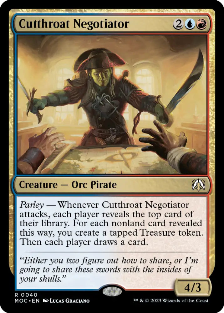 Cutthroat Negotiator [March of the Machine Commander] - MTG Single