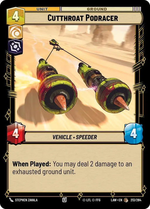 Cutthroat Podracer (213/264) [A Lawless Time]