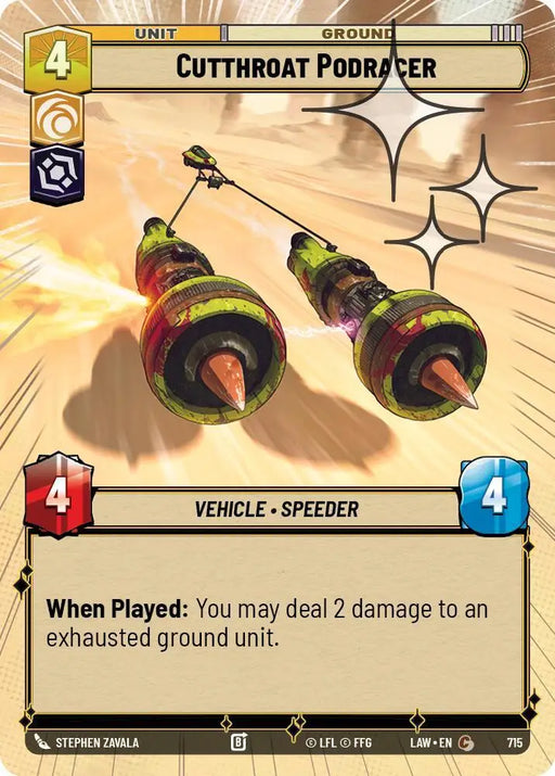 Cutthroat Podracer (Hyperspace Foil) (715) [A Lawless Time]