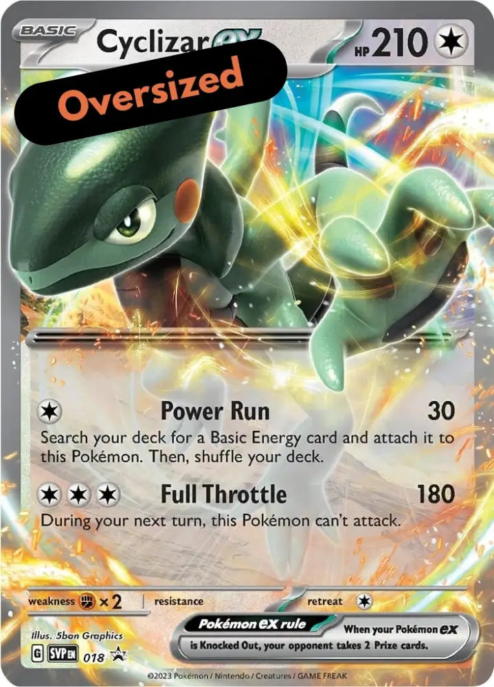 Cyclizar ex (018) (Jumbo Card) [Scarlet & Violet: Black Star Promos] - Pokemon Single