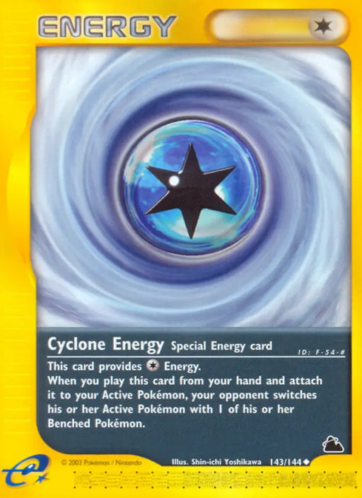 Cyclone Energy (143/144) [Skyridge] - Pokemon Single