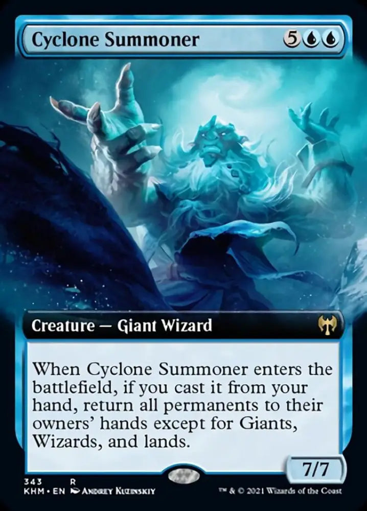 Cyclone Summoner (Extended Art) [Kaldheim] - MTG Single