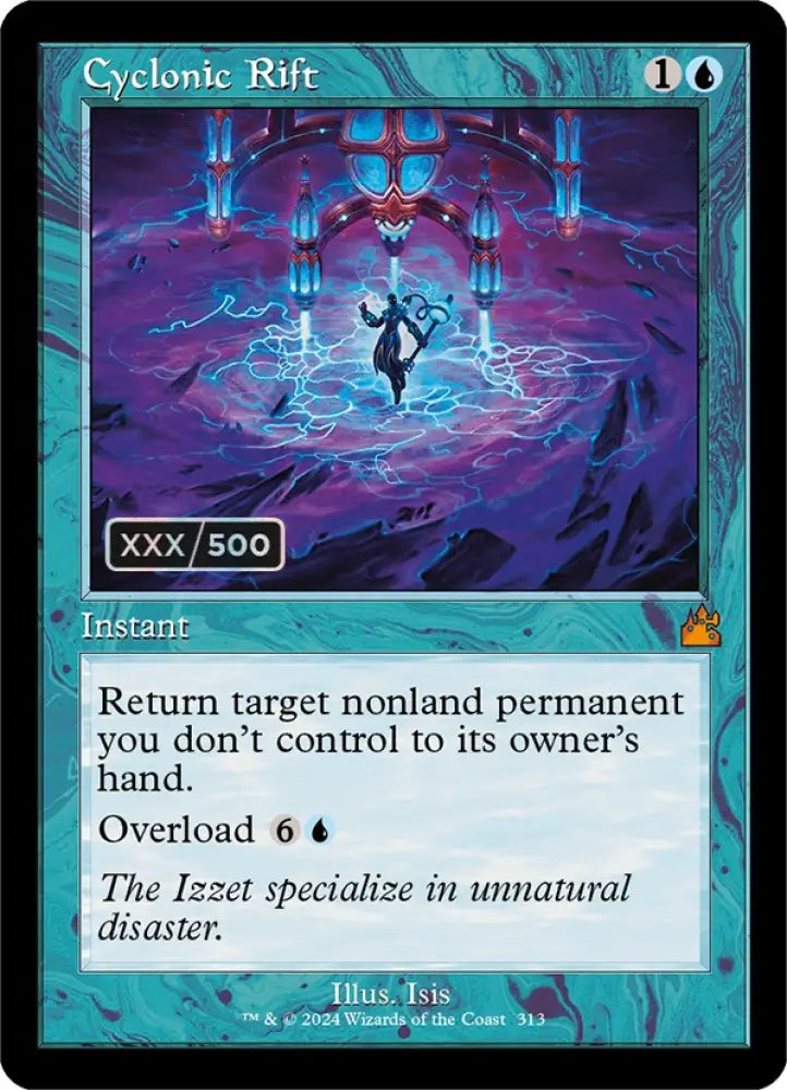 Cyclonic Rift (Retro) (Serialized) [Ravnica Remastered] - MTG Single