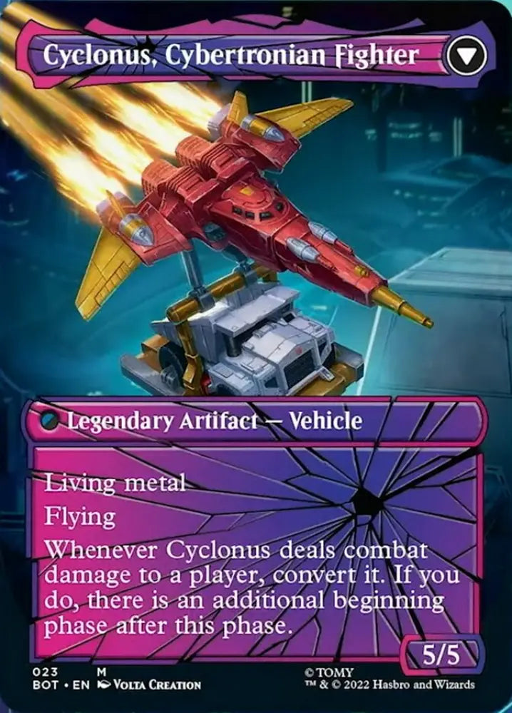 Cyclonus the Saboteur // Cyclonus Cybertronian Fighter (Shattered Glass) [Transformers] - MTG Single