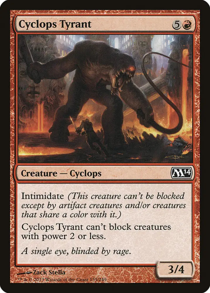 Cyclops Tyrant [Magic 2014] - MTG Single