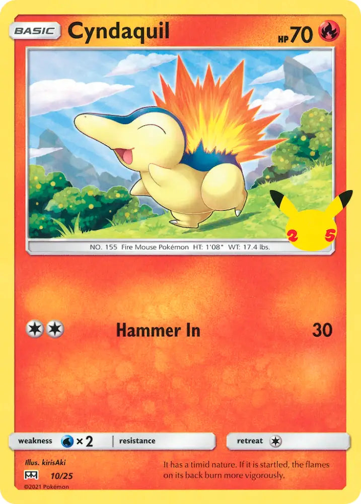 Cyndaquil (10/25) [McDonald’s 25th Anniversary] - Pokemon Single