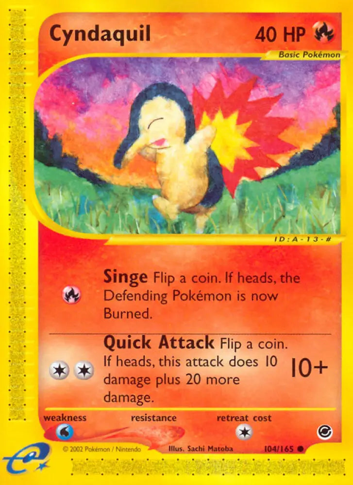Cyndaquil (104/165) [Expedition: Base Set] - Pokemon Single