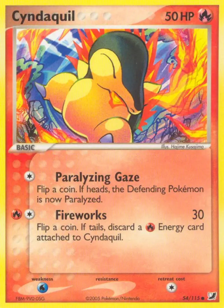 Cyndaquil (54/115) [EX: Unseen Forces] - Pokemon Single