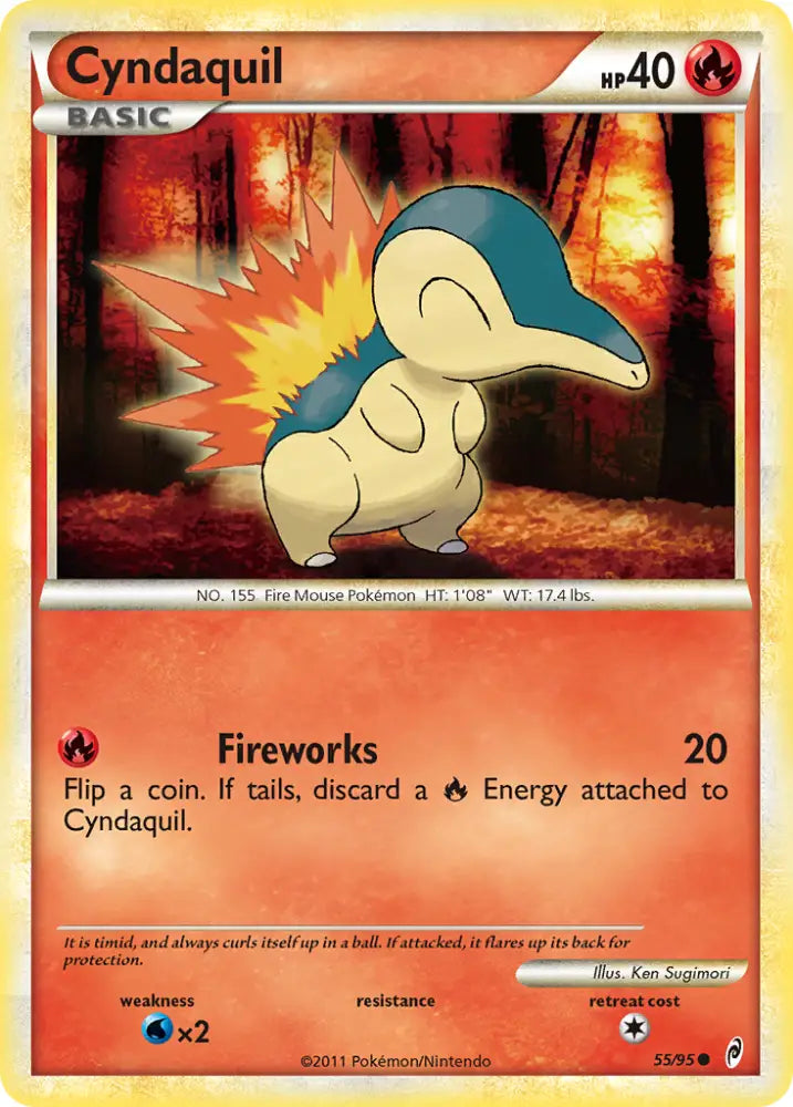 Cyndaquil (55/95) [HeartGold & SoulSilver: Call of Legends] - Pokemon Single