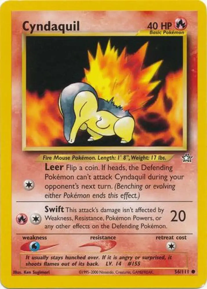 Cyndaquil (56/111) [Neo Genesis Unlimited] - Pokemon Single