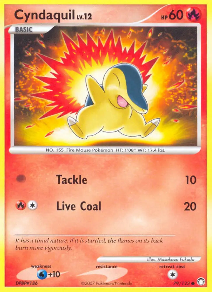 Cyndaquil (79/123) [Diamond & Pearl: Mysterious Treasures] - Pokemon Single