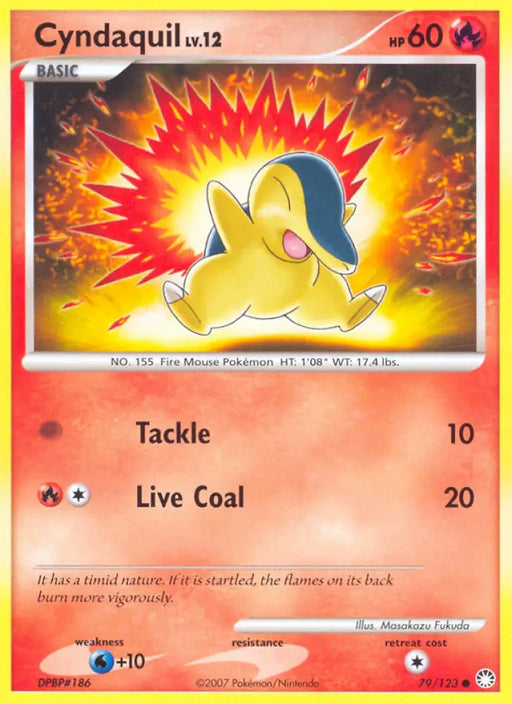 Cyndaquil (79/123) [Diamond & Pearl: Mysterious Treasures] - Pokemon Single