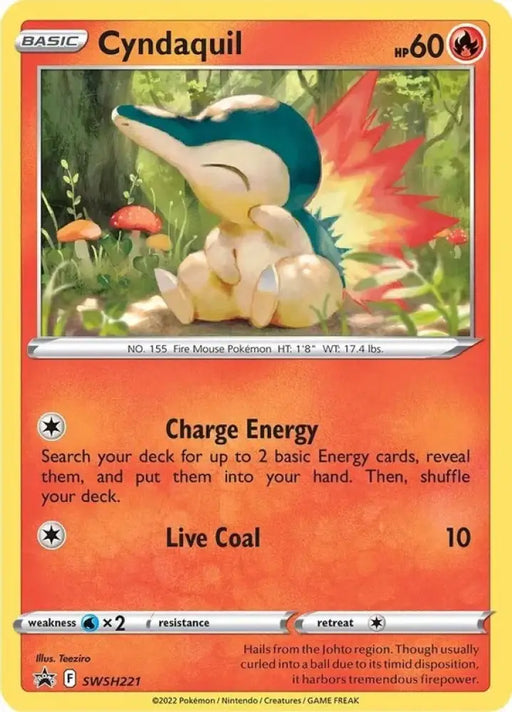 Cyndaquil (SWSH221) (Cosmos Holo) [Sword & Shield: Black Star Promos] - Pokemon Single