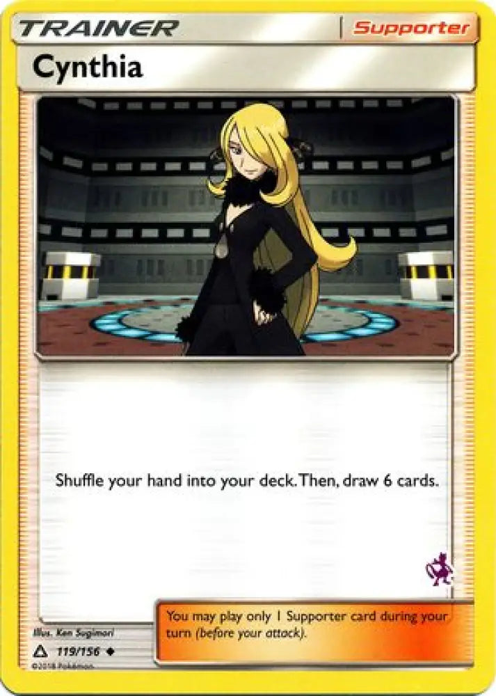 Cynthia (119/156) (Mewtwo Deck) [Battle Academy 2020] - Pokemon Single