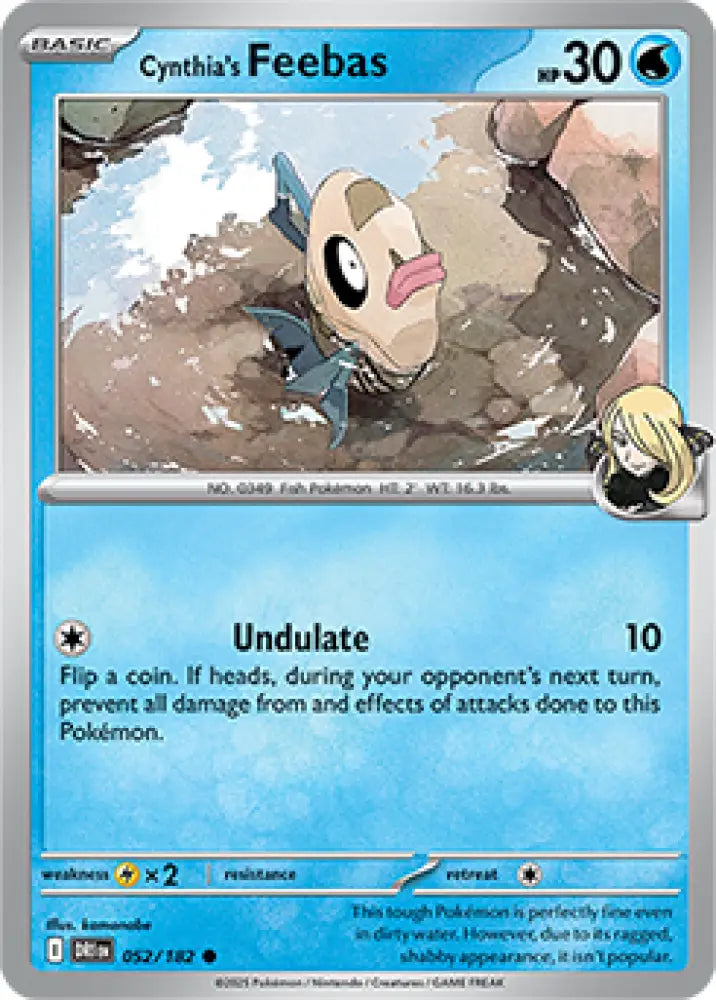 Cynthia’s Feebas (052/182) [SV10: Destined Rivals] - Pokemon Single